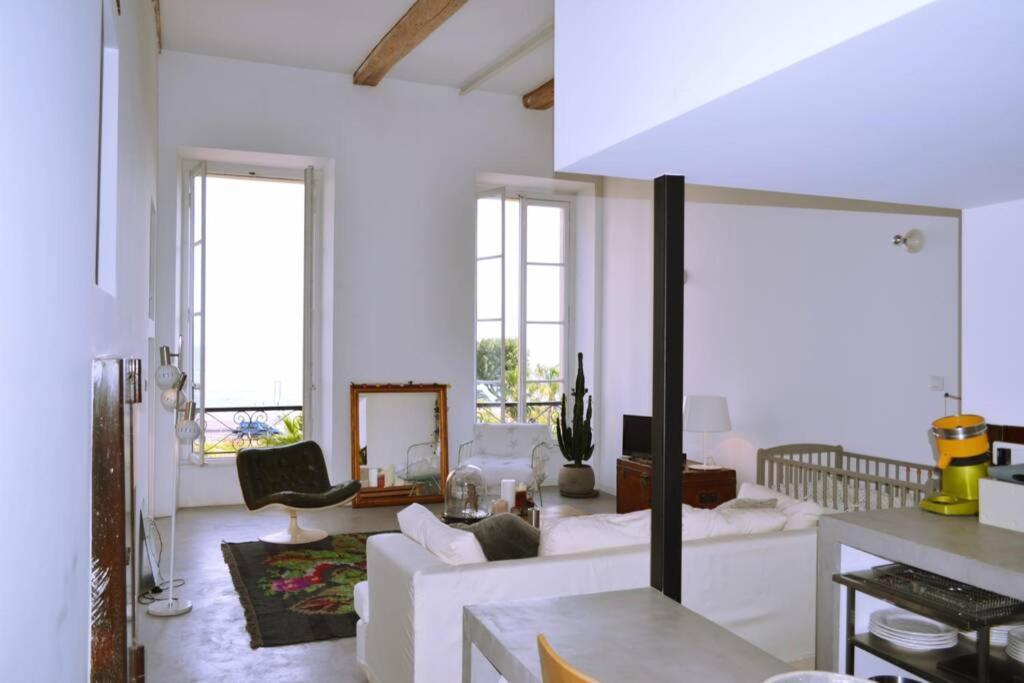 尼斯06J - Superb Duplex Loft With Ac - Sea View公寓 外观 照片