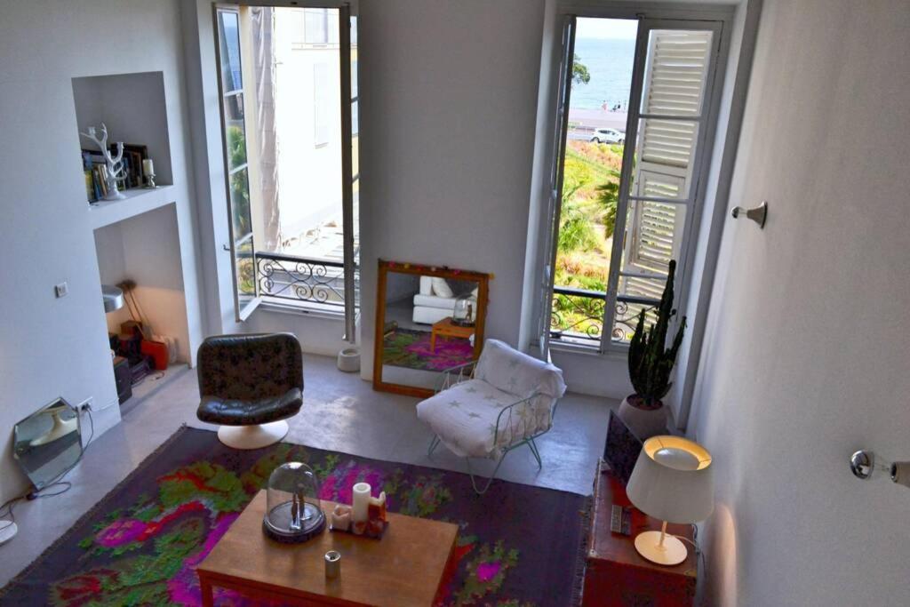 尼斯06J - Superb Duplex Loft With Ac - Sea View公寓 外观 照片